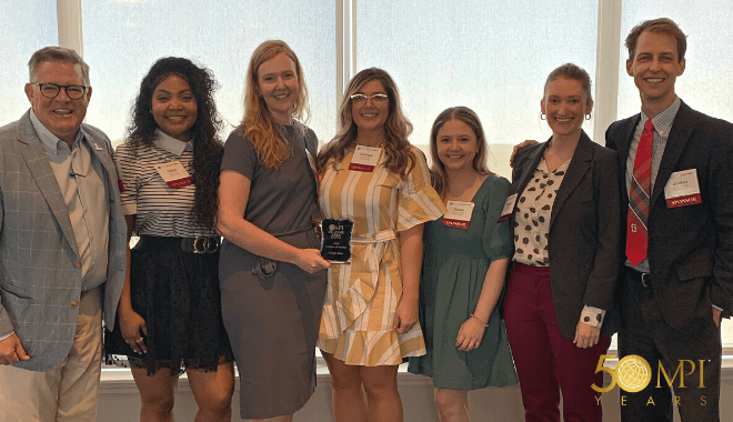 Pictured left to right: Richard Nix, Jr., President; Tasha Irving, Director of Sales & Catering; Bridget Bitza, VP of Sales; Chelsea Karg, Director of Event Production; Coleen Donovan, Director of Sales; Maggie Barton, Chief Operating Officer; Jordan Chitwood, Chief Revenue Officer.